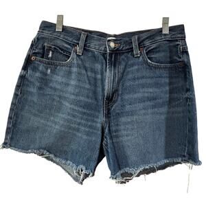 Old Navy cut offs shorts hi rise cotton blue denim size 8 classic USA pockets